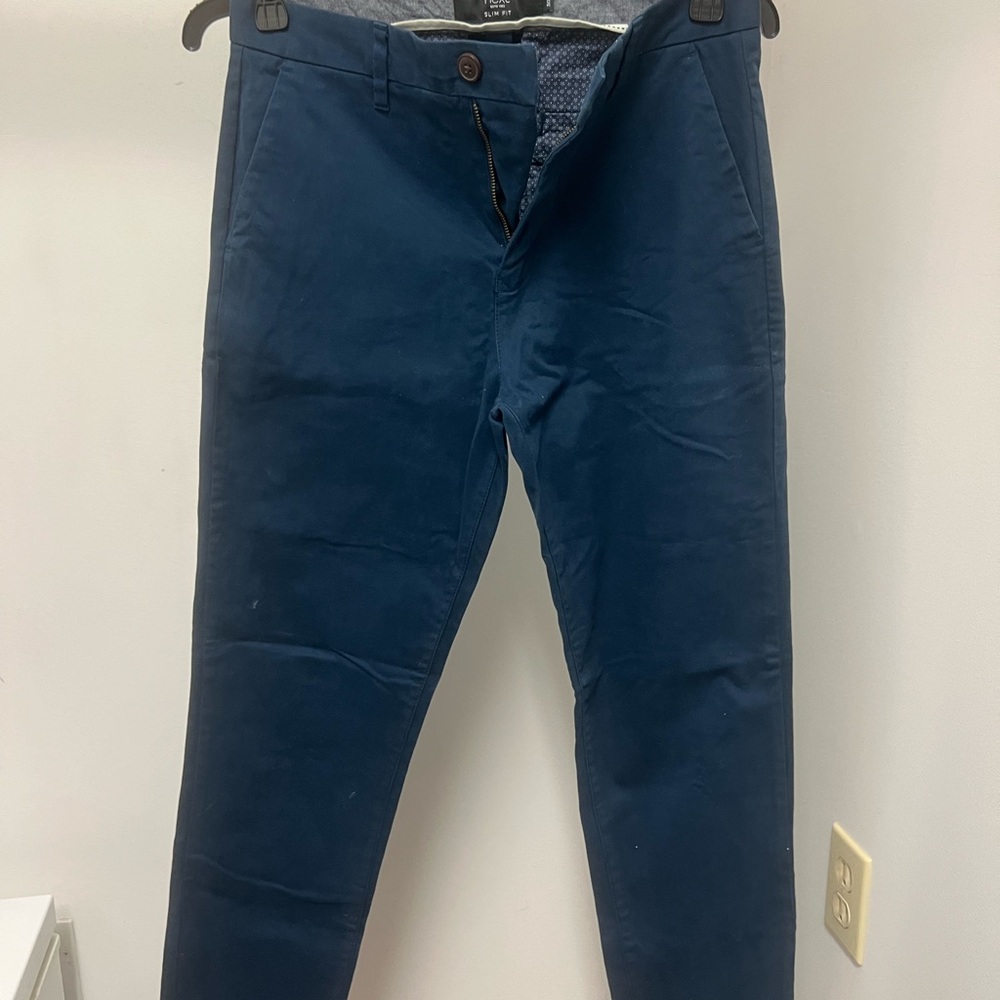 Next Blue Chinos Slim Fit